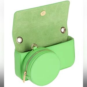 Sandro Vert Pomme Mini Purse Green Chain Strap Bag